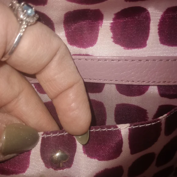 Kate Spade New York Sadie Envelope crossbody Bag Pink Saffiano Leather - Picture 8 of 9